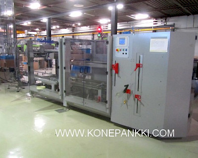 Pattyn laatikon muodostaja pussin sisälle asetuksella Pattyn Packing Lines CEFLEX